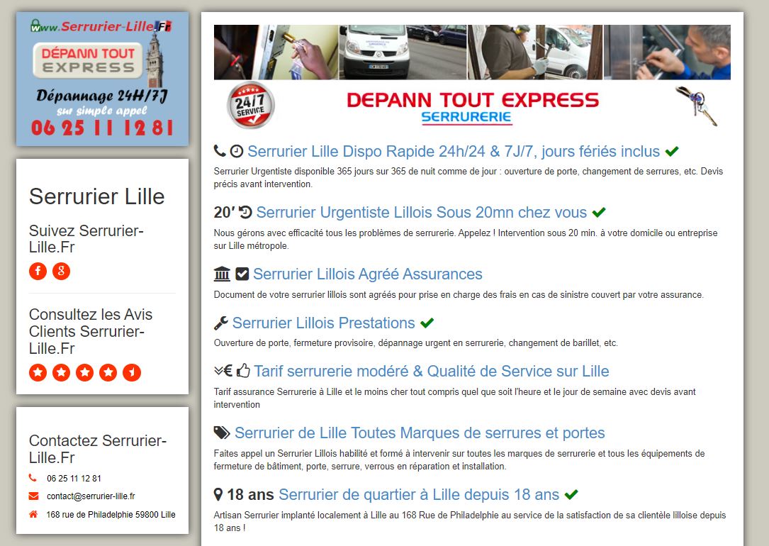 Serrurier AAB Depann Tout Express - Urgence Serrurerie à Lille